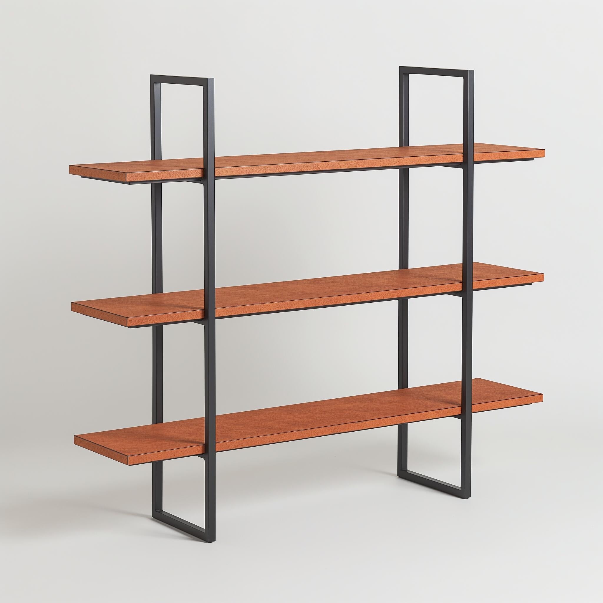 Etagère  3 niveaux bois et métal noir