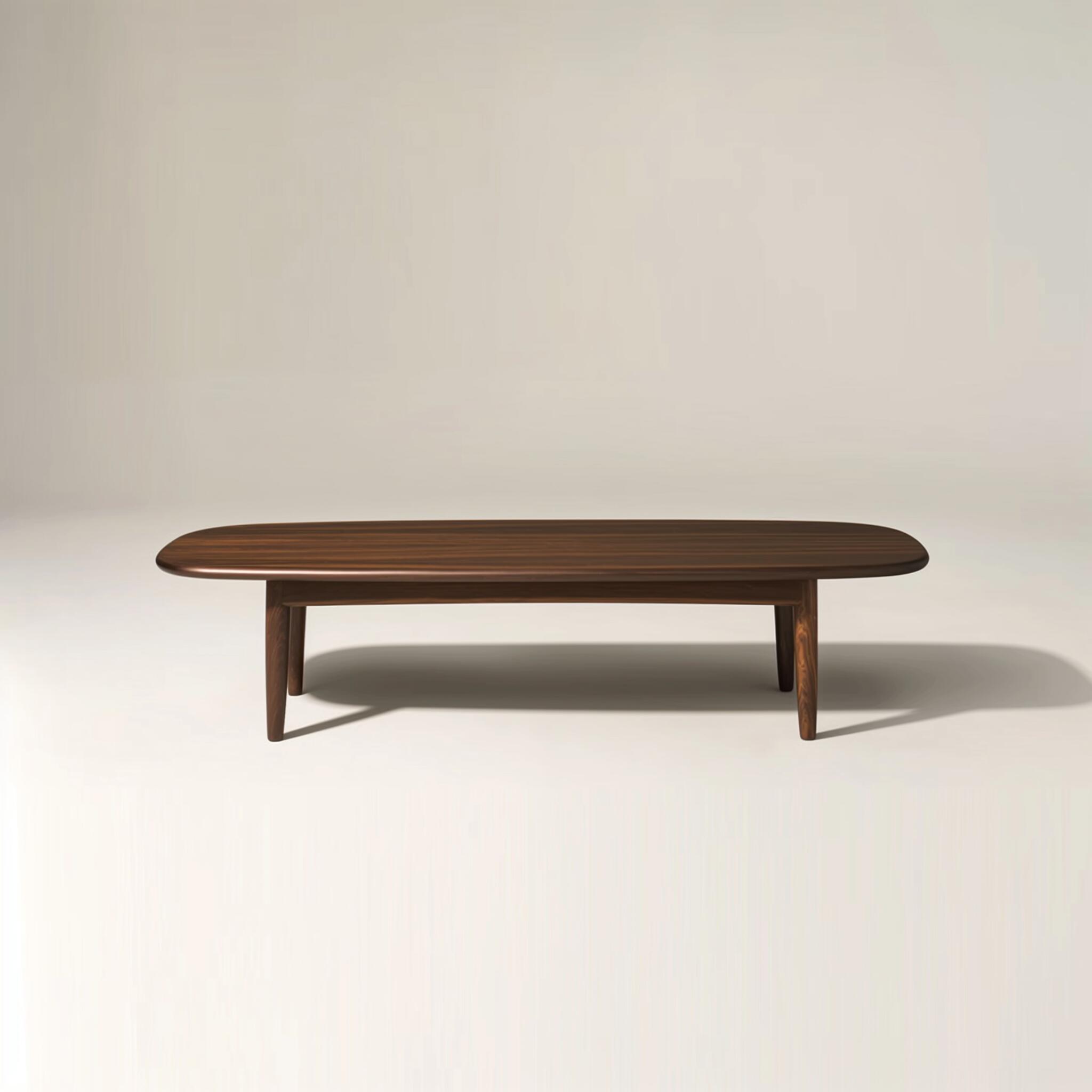 Table basse en bois foncé